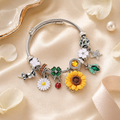Sunflower Charm Bracelet