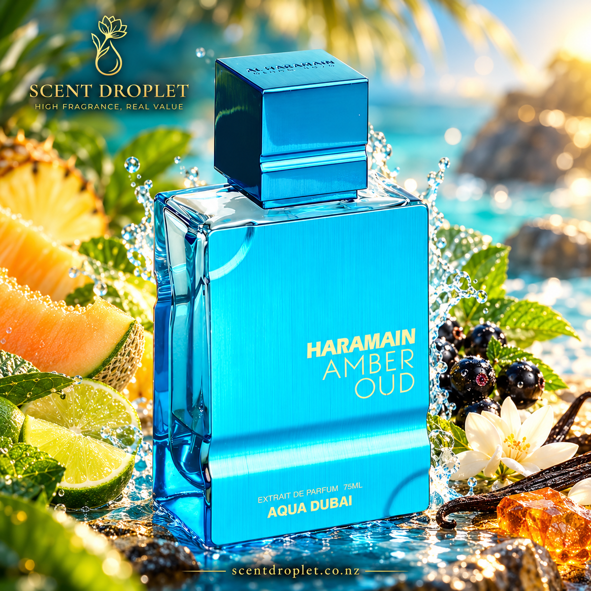 Amber Oud Aqua Dubai by Al Haramain EDP (Decant)