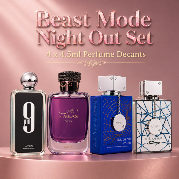 Beast Mode Night Out Set | 4 x 4.5ml Perfume Decants