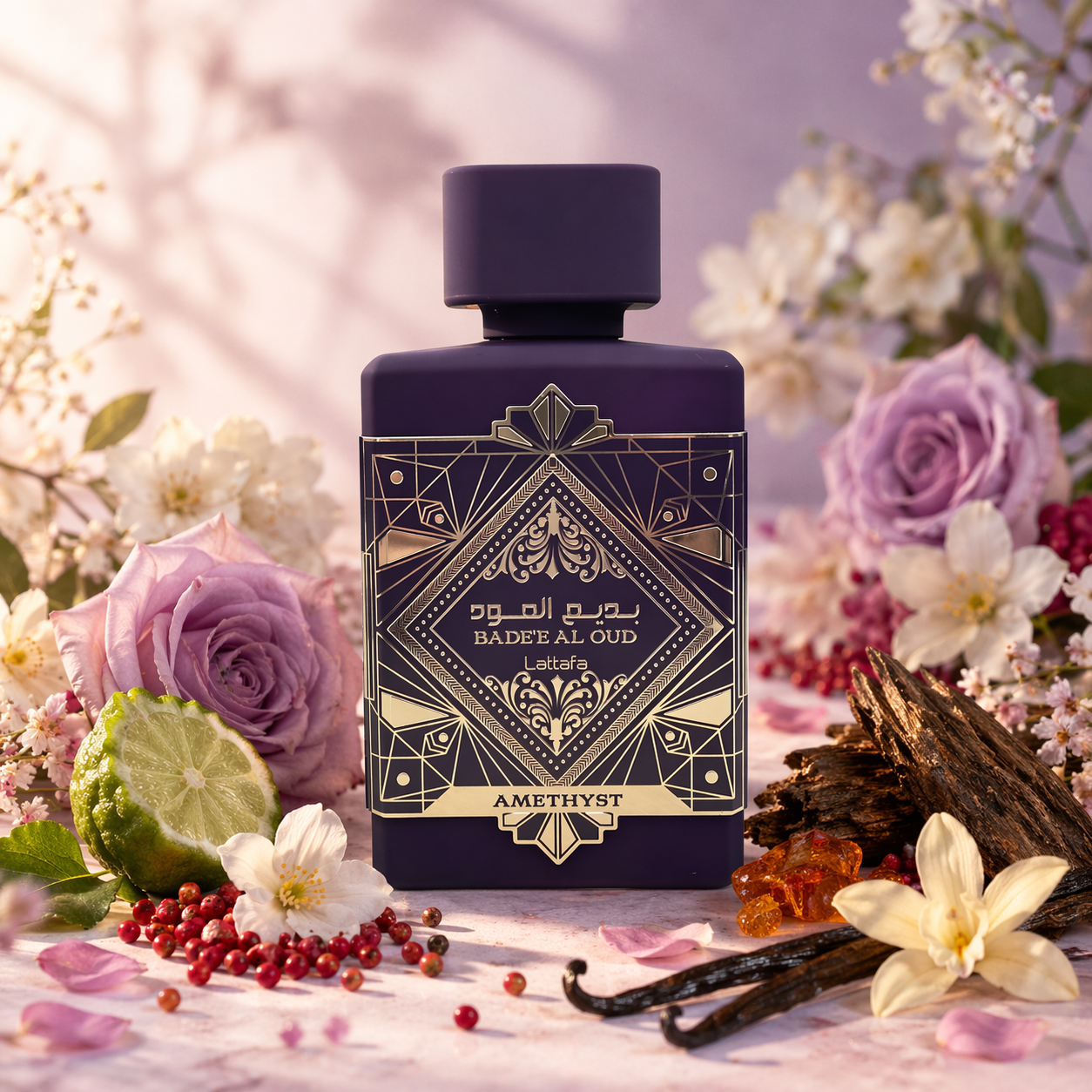 Badee Al Oud Amethyst EDP by Lattafa (Decant)