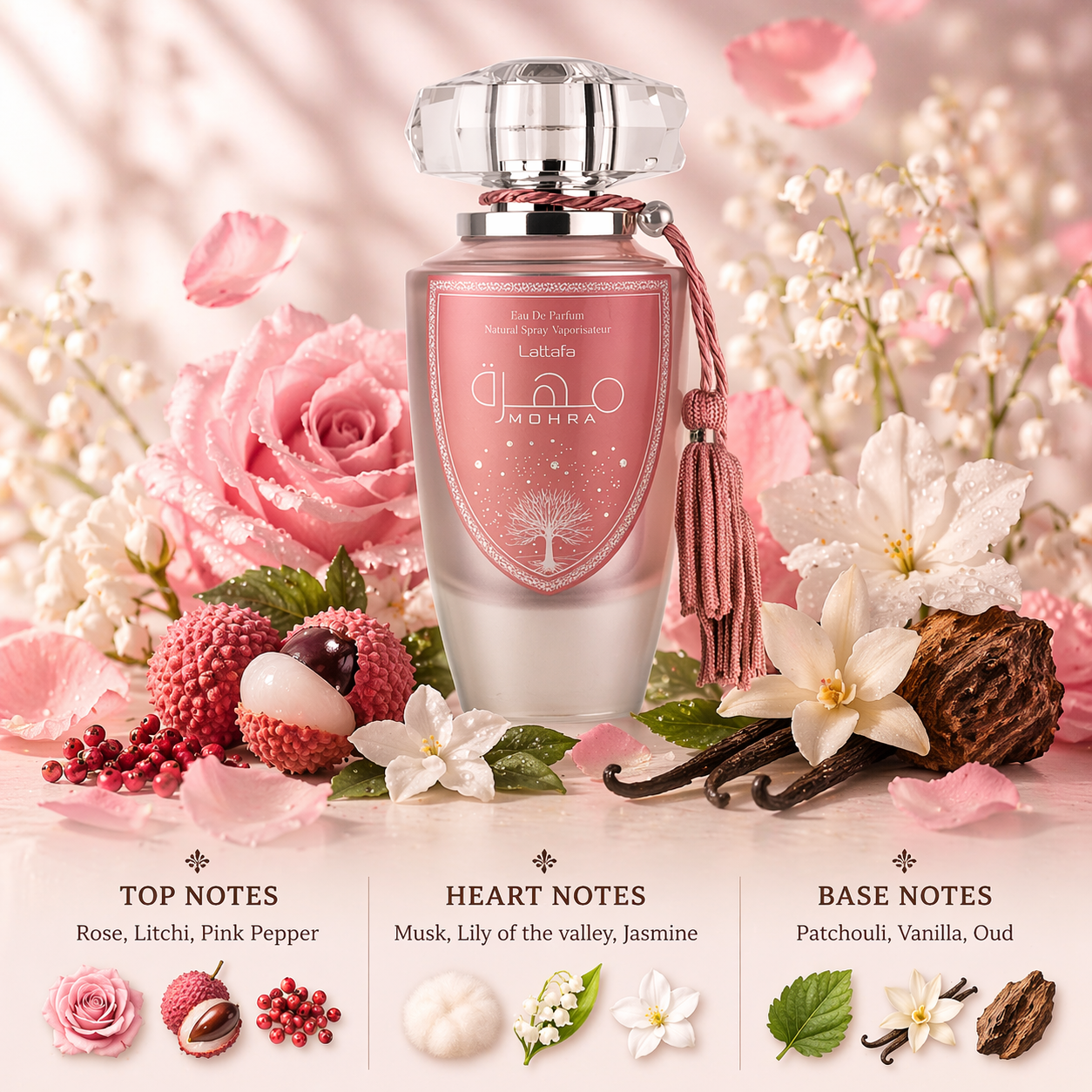 Mohra Silky Rose EDP by Lattafa (Decant)