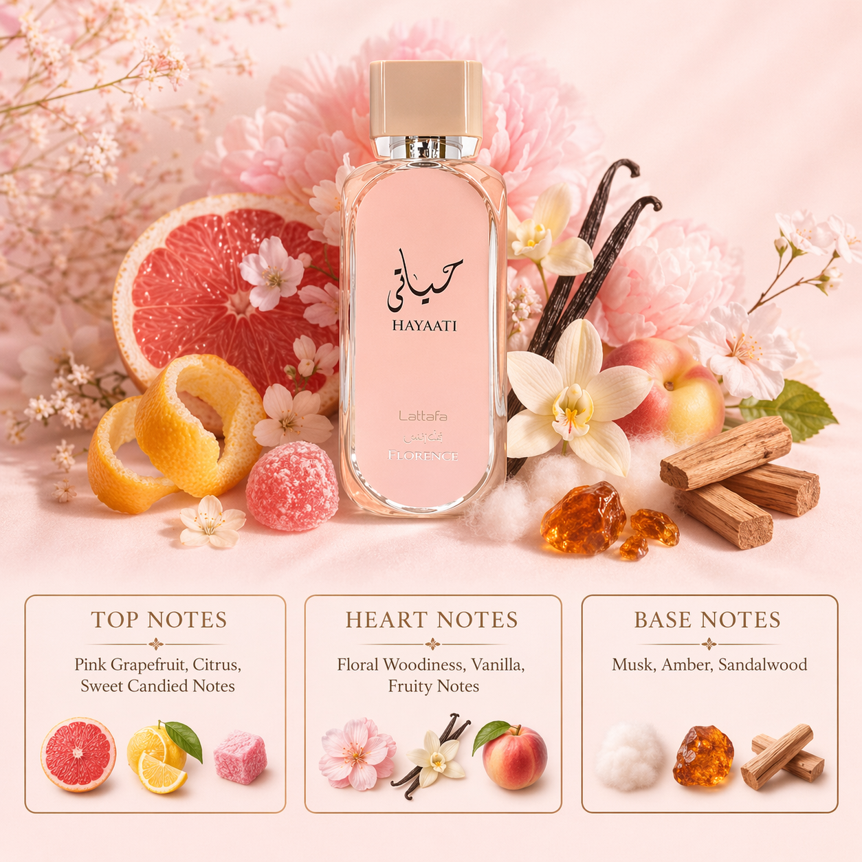 Hayaati Florence EDP by Lattafa (Decant)