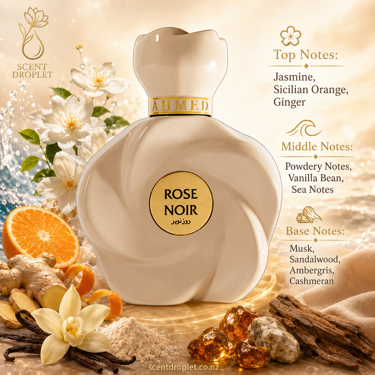 Rose Noir by Ahmed Al Maghribi EDP (Decant)
