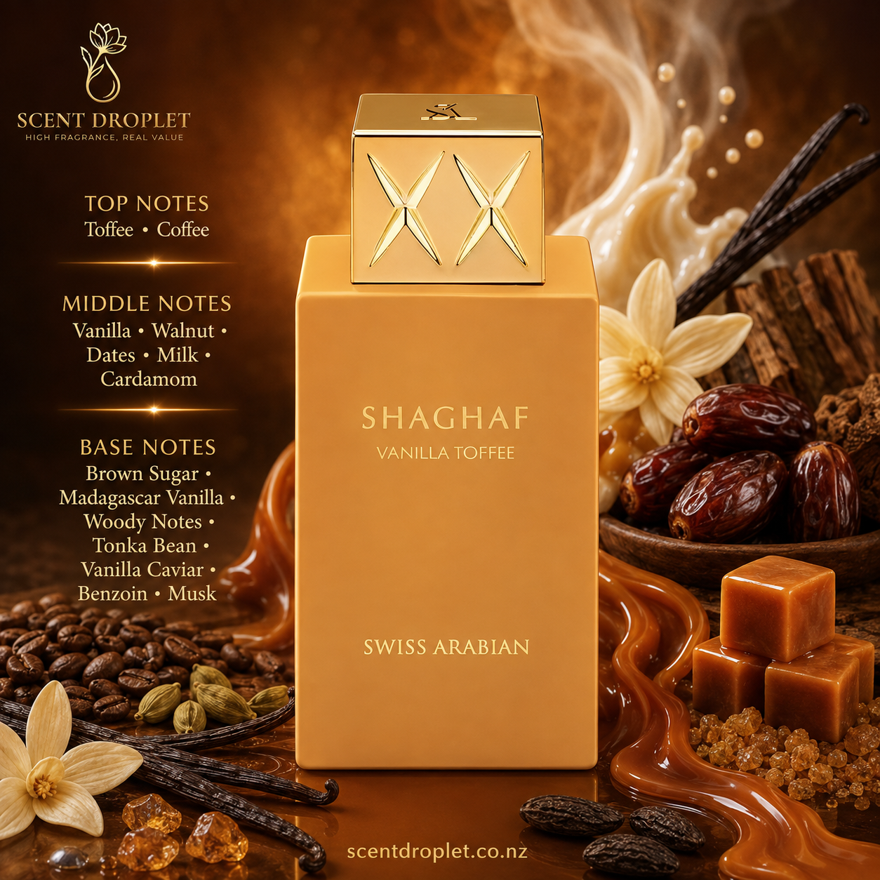 Shaghaf Vanilla Toffee by Swiss Arabian EDP (Decant)
