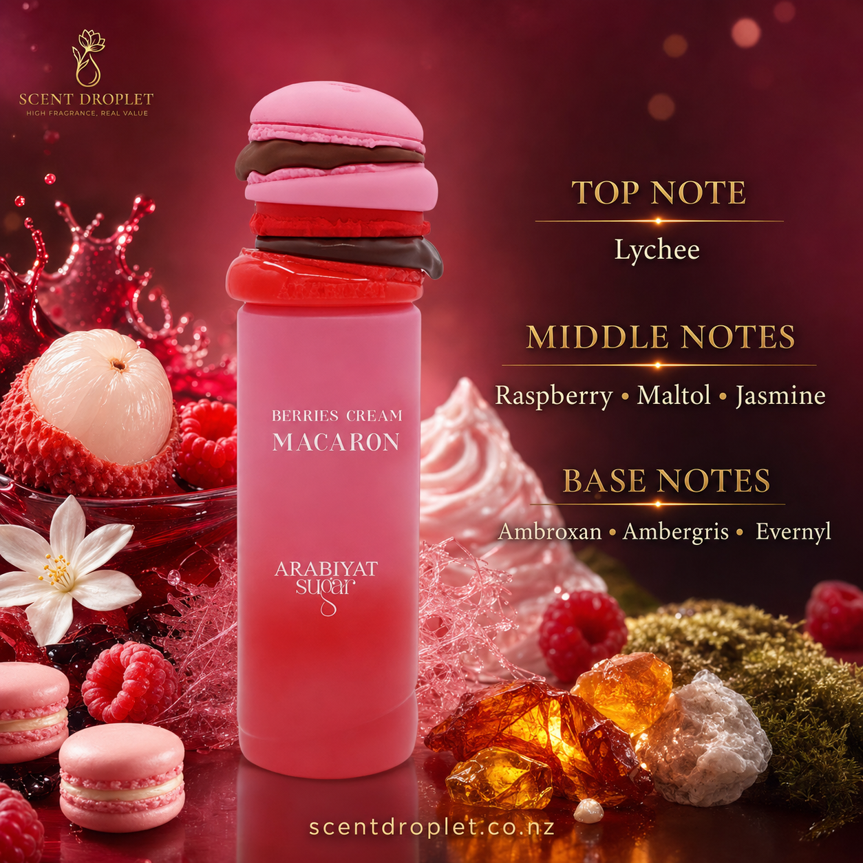 Berries Cream Macaron by Arabiyat Sugar EDP (Decant)