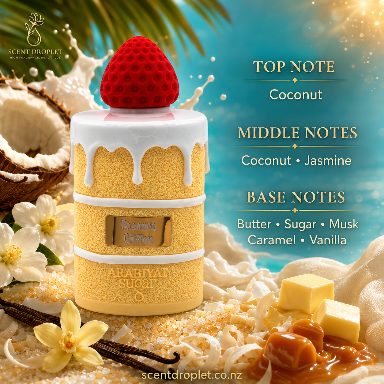 Coconut Chiffon by Arabiyat Sugar EDP (Decant)