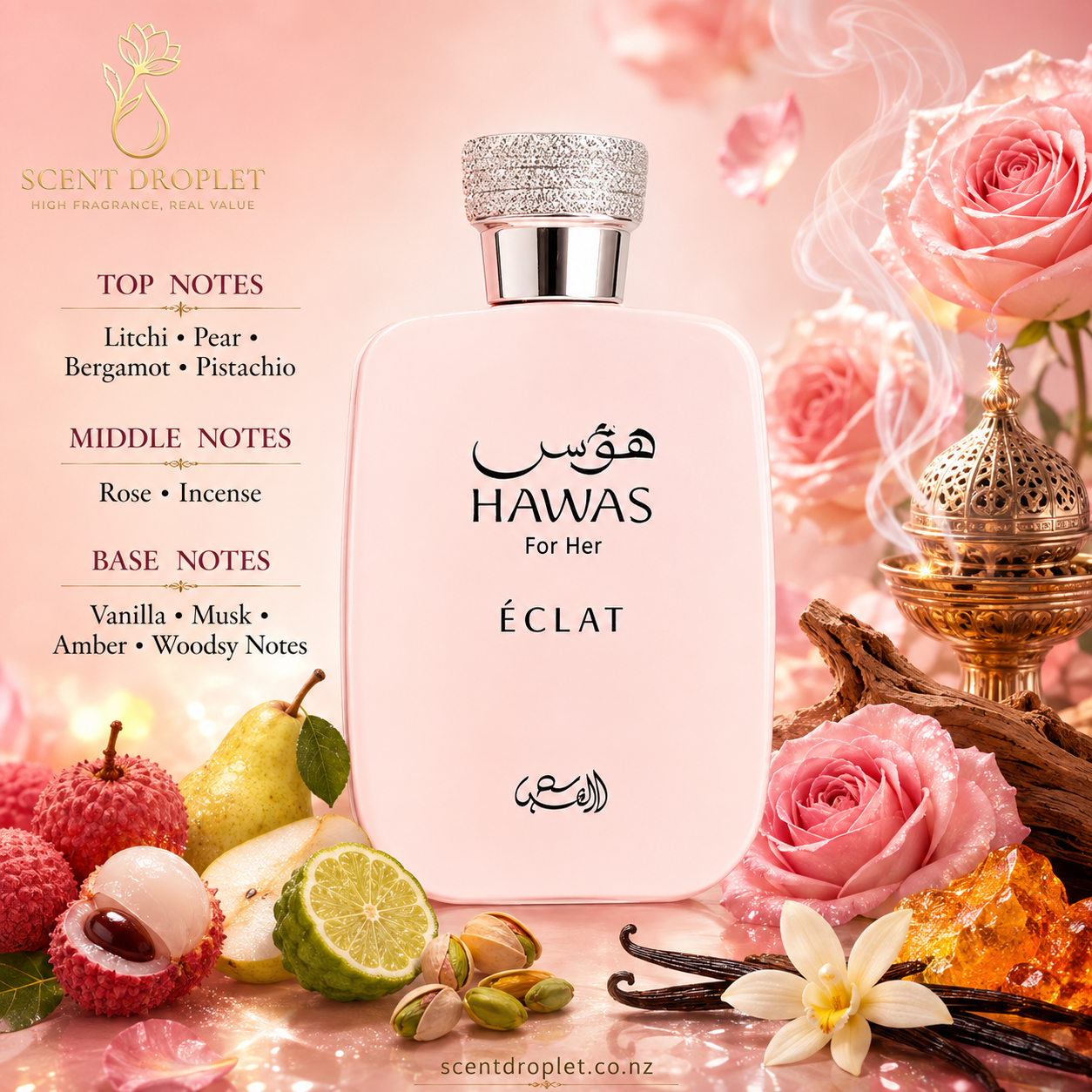 Hawas For Her Eclat by Rasasi Eau de Parfum for Women (Decant)