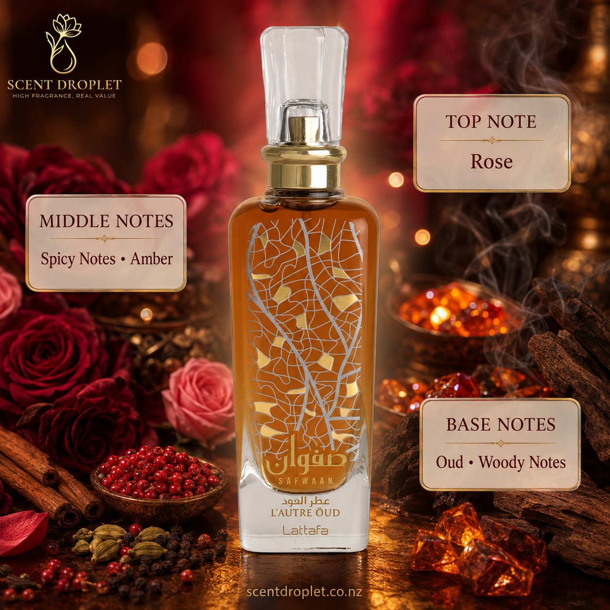 Safwaan L'Autre Oud by Lattafa EDP (Decant)