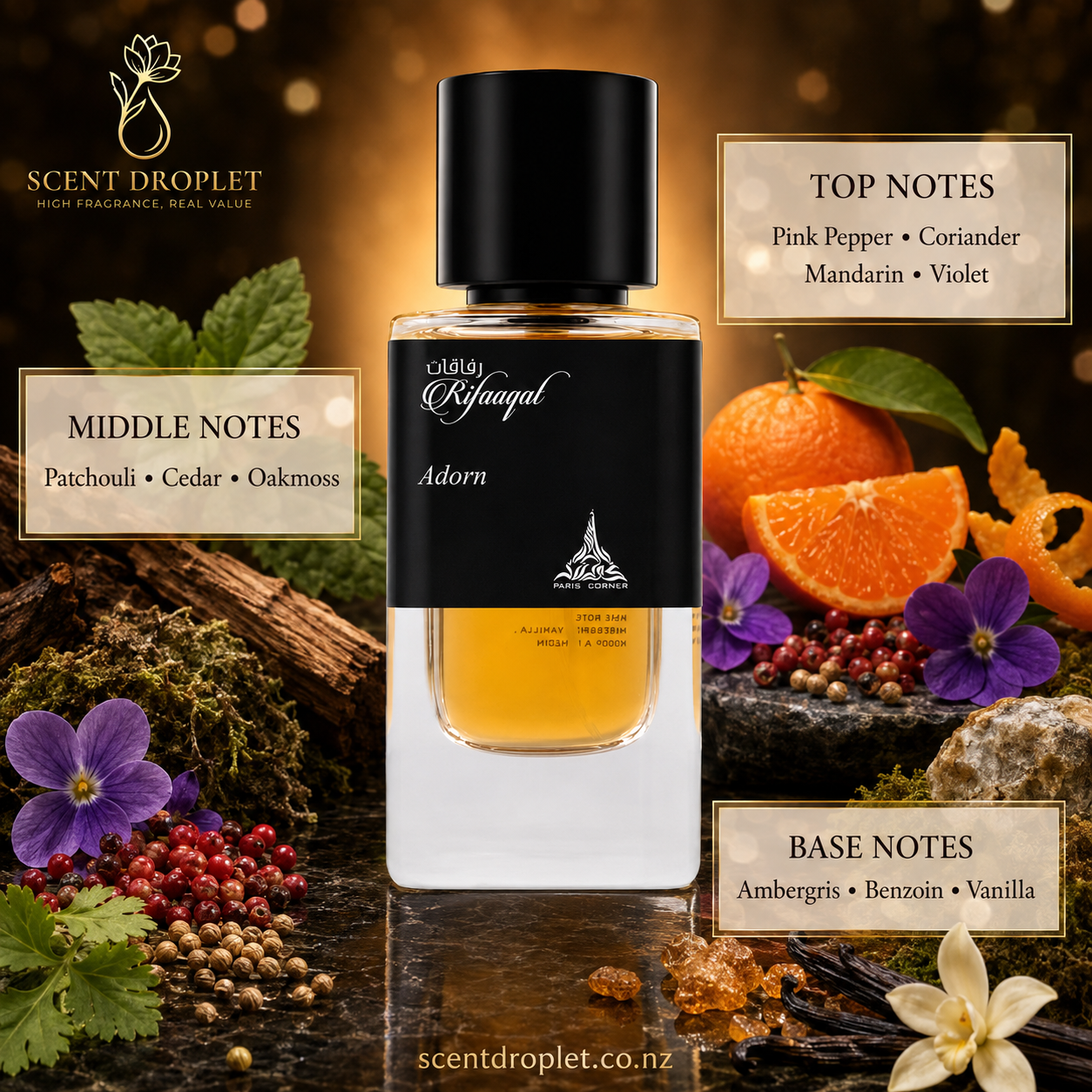Rifaaqat Adorn by Paris Corner EDP (Decant)