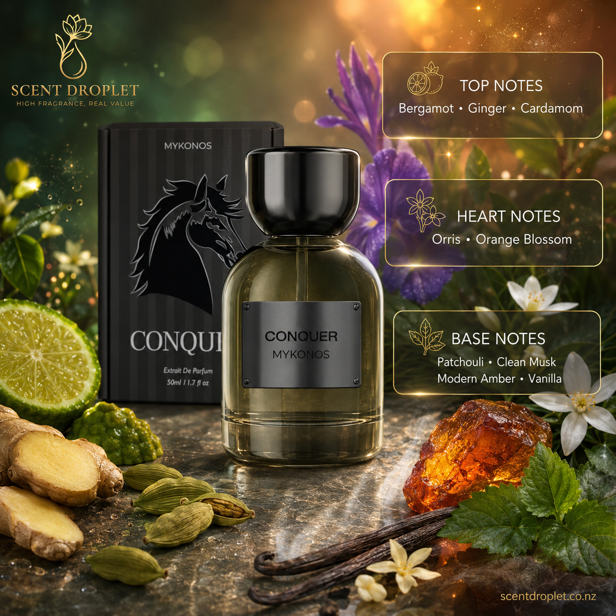 Conquer by Mykonos Extrait (Decant)