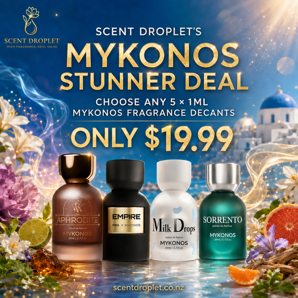 Mykonos Stunner Deal - Choose Any 5 x 1ml Mykonos Fragrance Decants