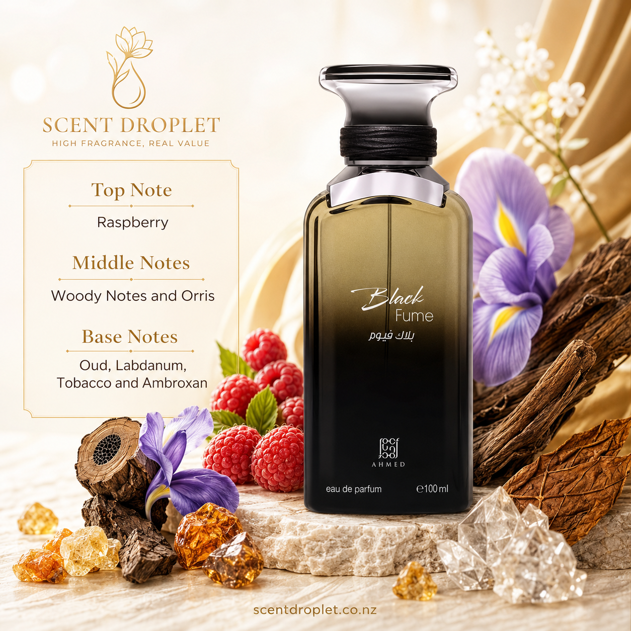 Black Fume by Ahmed Al Maghribi Eau de Parfum (Decant)