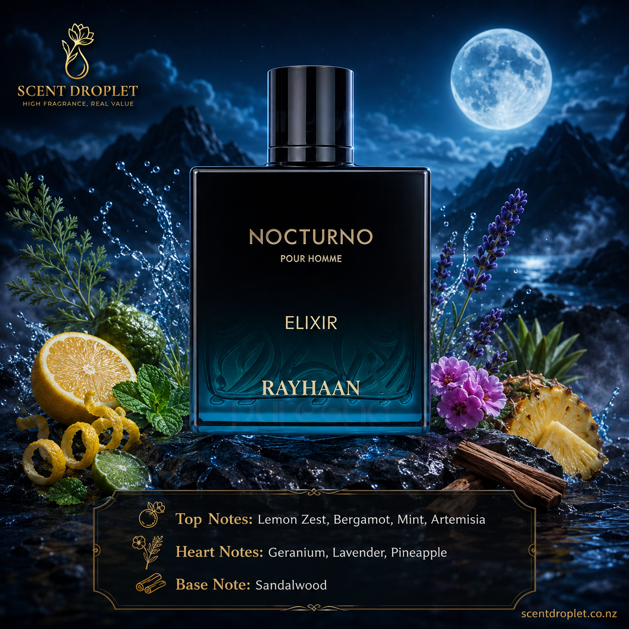 Nocturno Elixir by Rayhaan EDP (Decant)
