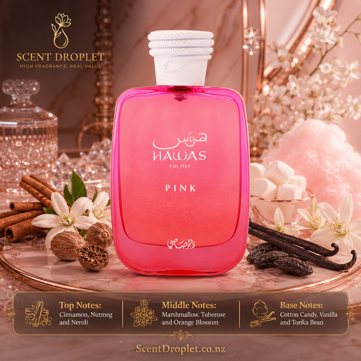 Hawas Pink by Rasasi Eau de Parfum (Decant)