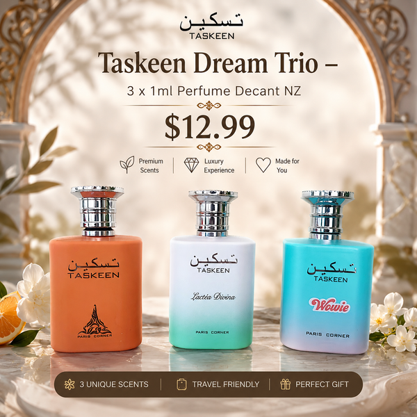 Taskeen Dream Trio – 3 x 1ml Perfume Decant NZ