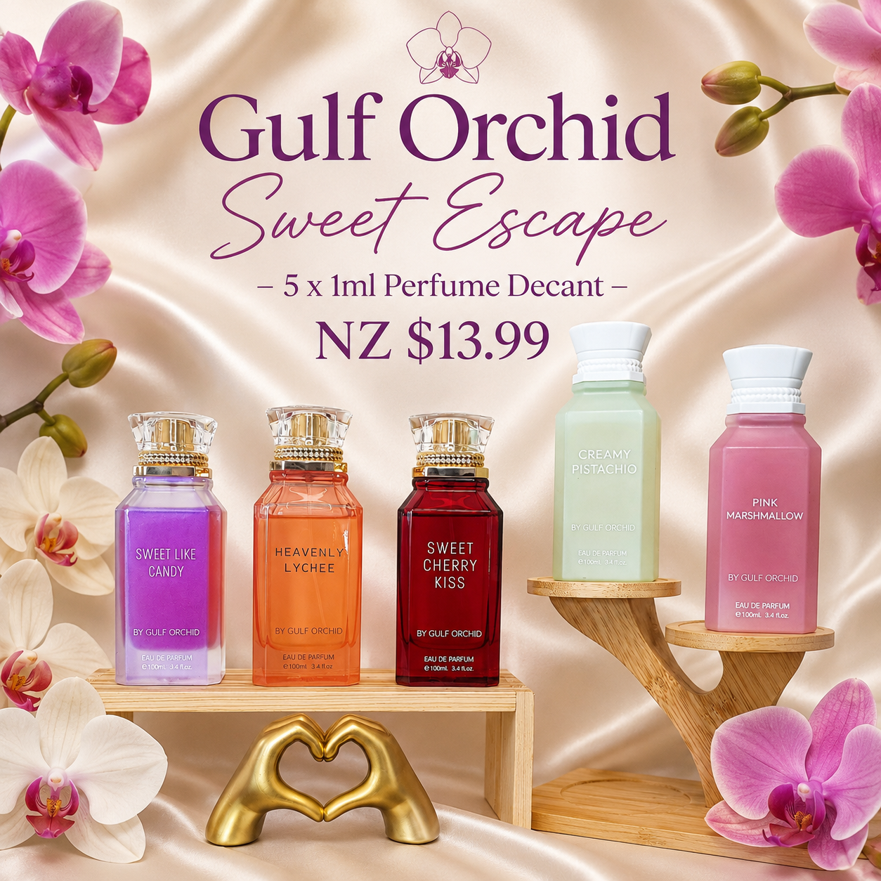 Gulf Orchid Sweet Escape – 5 x 1ml Perfume Decant NZ