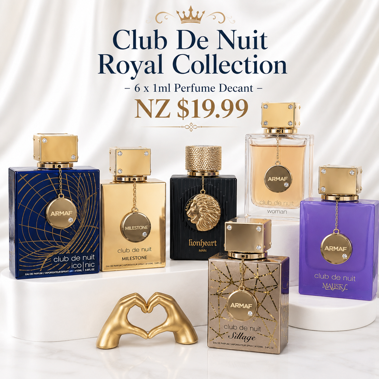 Club De Nuit Royal Collection – 6 x 1ml Perfume Decant NZ