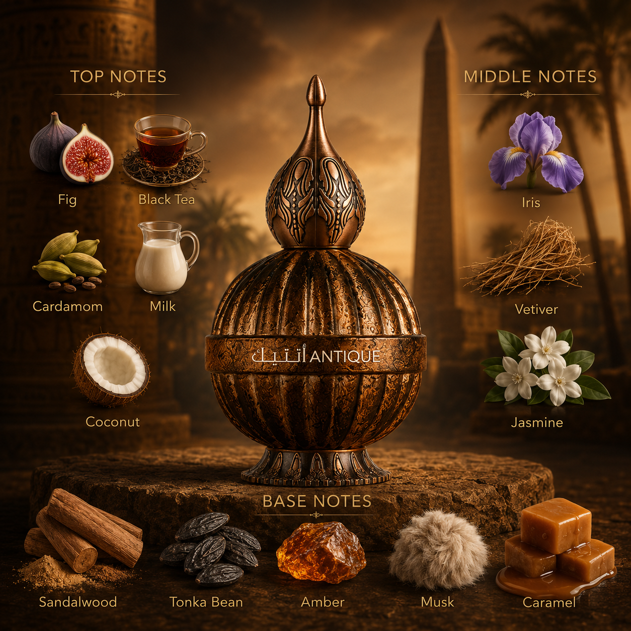 Niche Emarati Antique by Lattafa EDP (Decant)