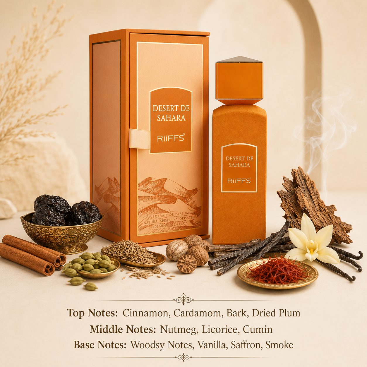 Desert de Sahara by Riiffs 100ml Extrait De Parfum - Brand New & Sealed