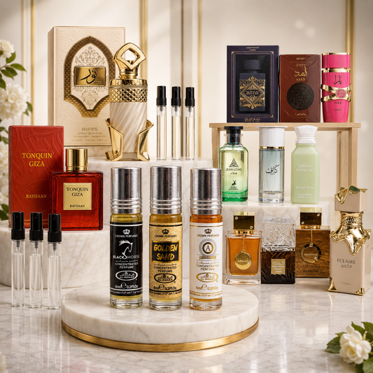 Layering Power Trio – 1 × 6ml Perfume Oil + 2 × 1ml Perfume Decants