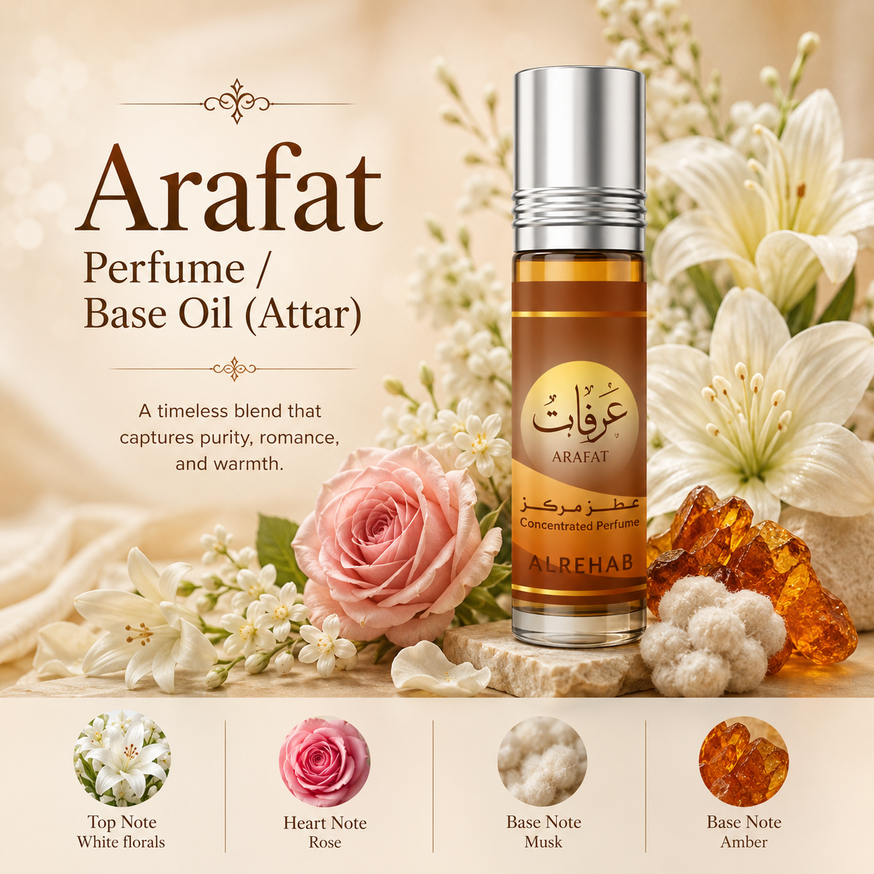 Arafat by Al Rehab Perfume Oil / Base Oil 6ml