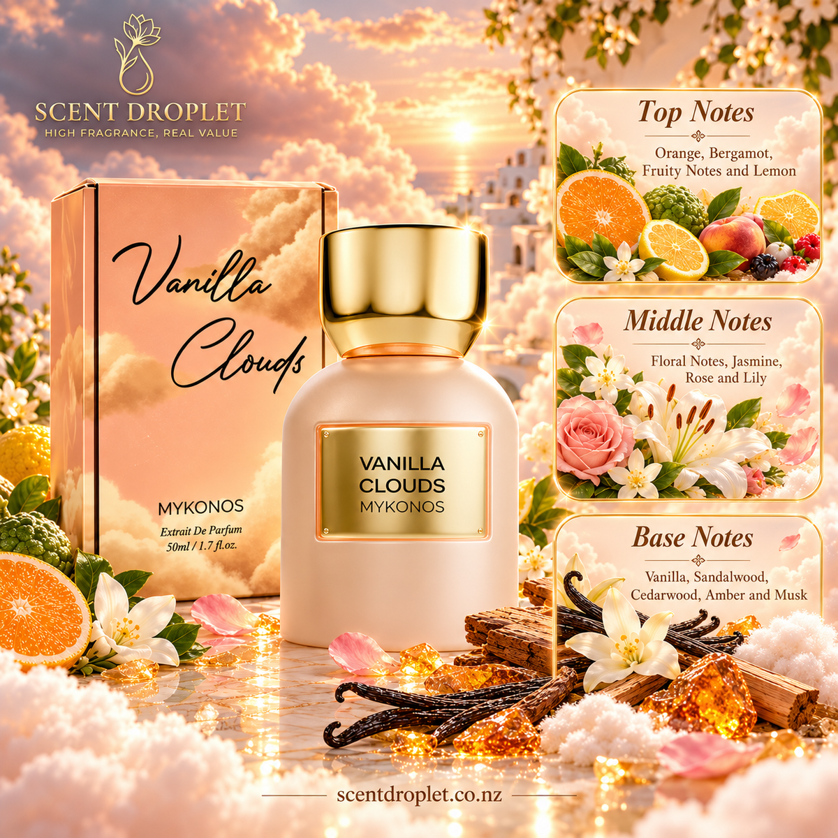 Vanilla Clouds by Mykonos Extrait (Decant)