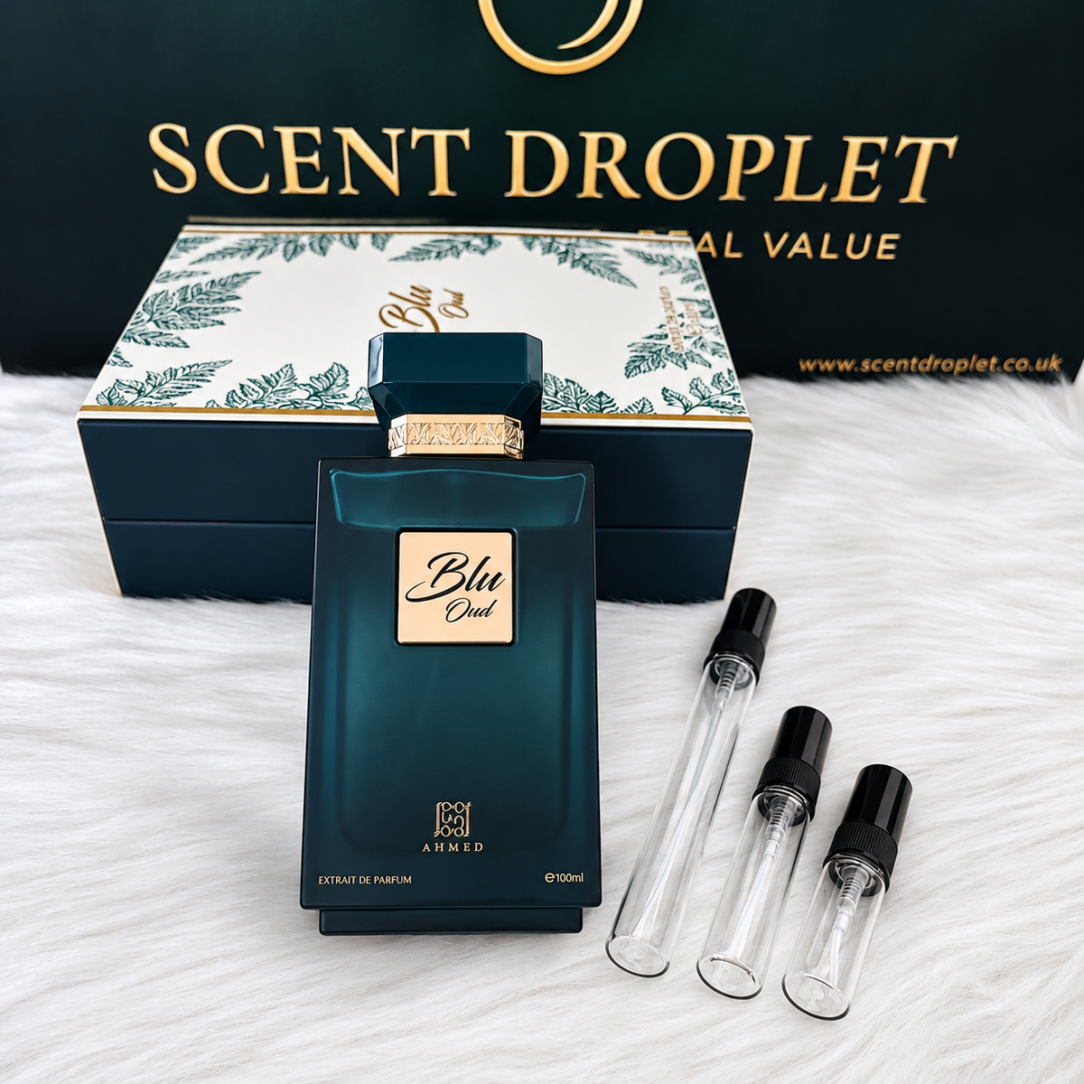 Blu Oud by Ahmed Al Maghribi Extrait (Decant)