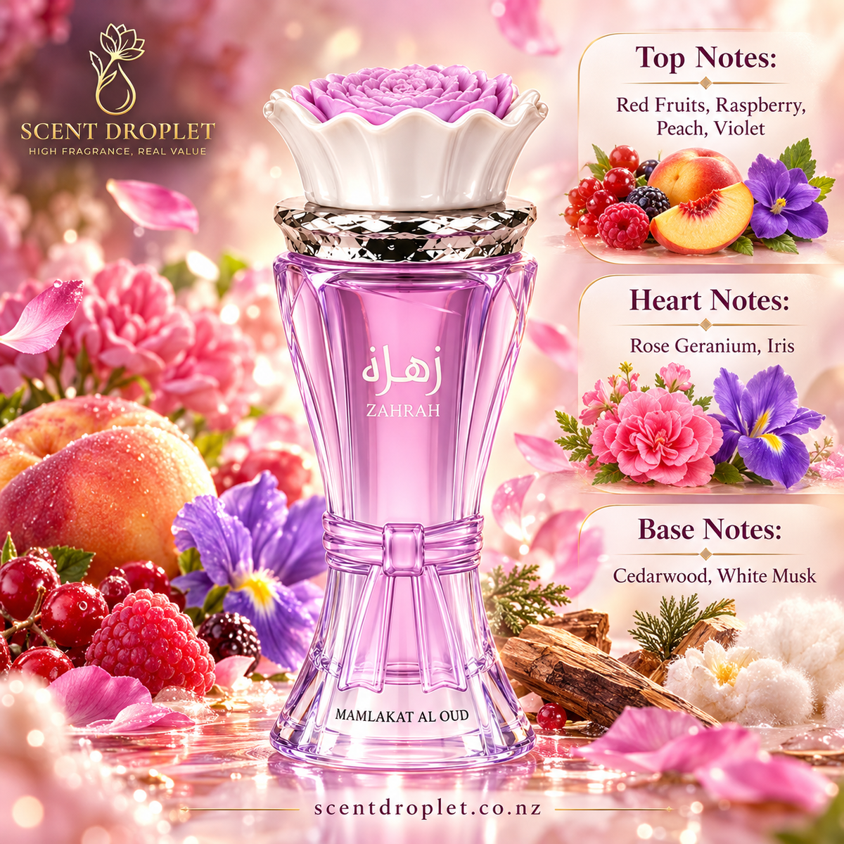 Zahrah Lilac Dream by Mamlakat Al Oud EDP (Decant)