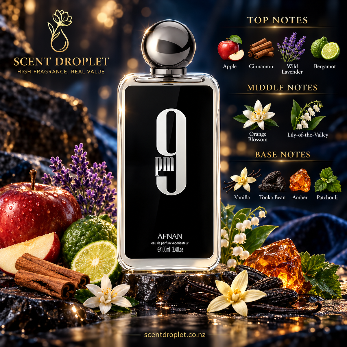 Afnan 9PM Eau De Parfum for Men (Decant)