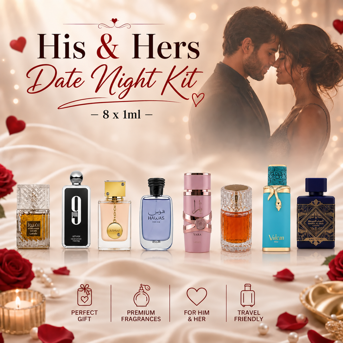 His & Hers Date Night Kit – 8 x 1ml Perfume Decant