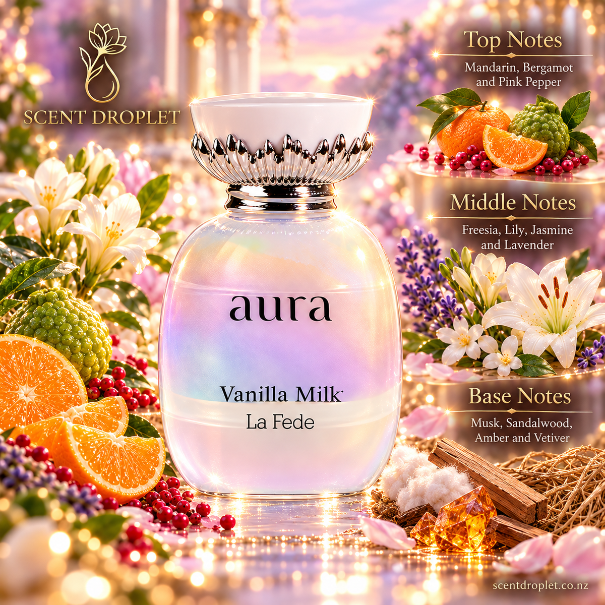 La Fede Aura Vanilla Milk by Khadlaj EDP (Decant)