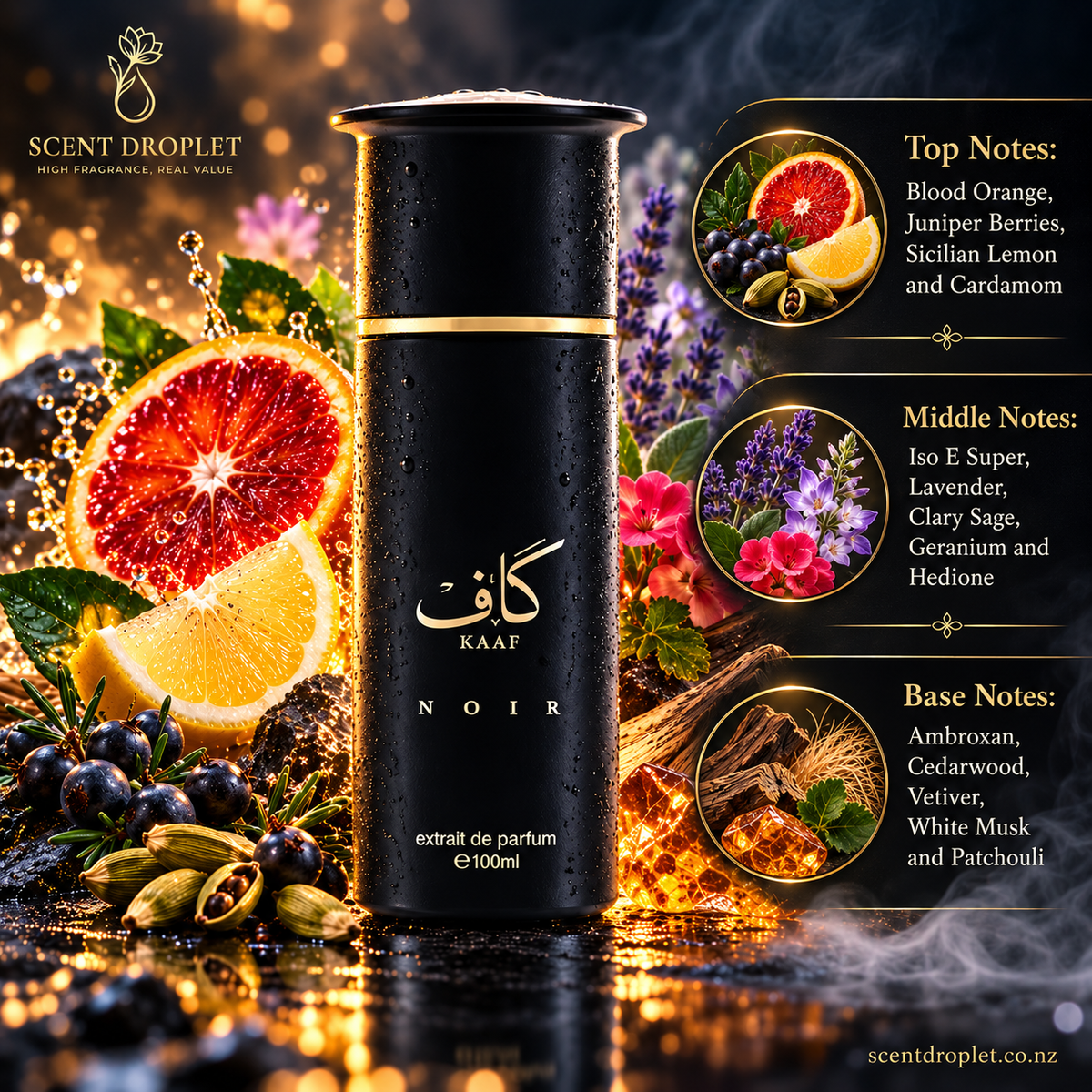 Kaaf Noir by Ahmed Al Maghribi EDP (Decant)
