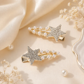 Hair Clips - Star Diamante 2pc