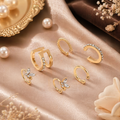 Ear Cuffs - 6pc Clip-On Set (No Piercing)