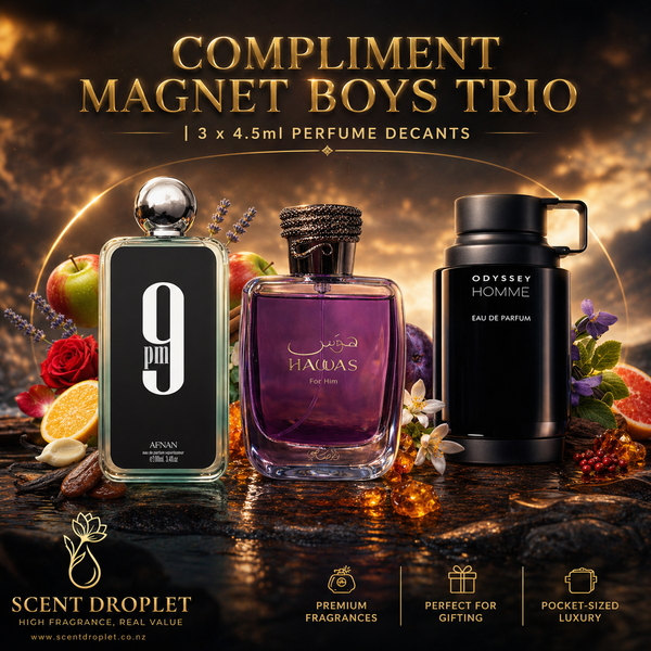 Compliment Magnet Boys Trio | 3 x 4.5ml Perfume Decants