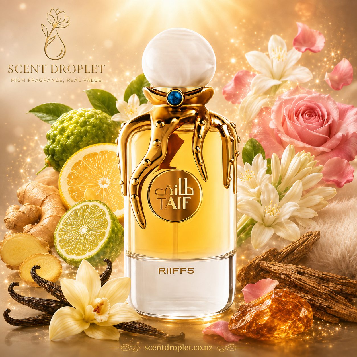 Taif by Riiffs Extrait de Parfum decant with fragrance notes - Scent Droplet