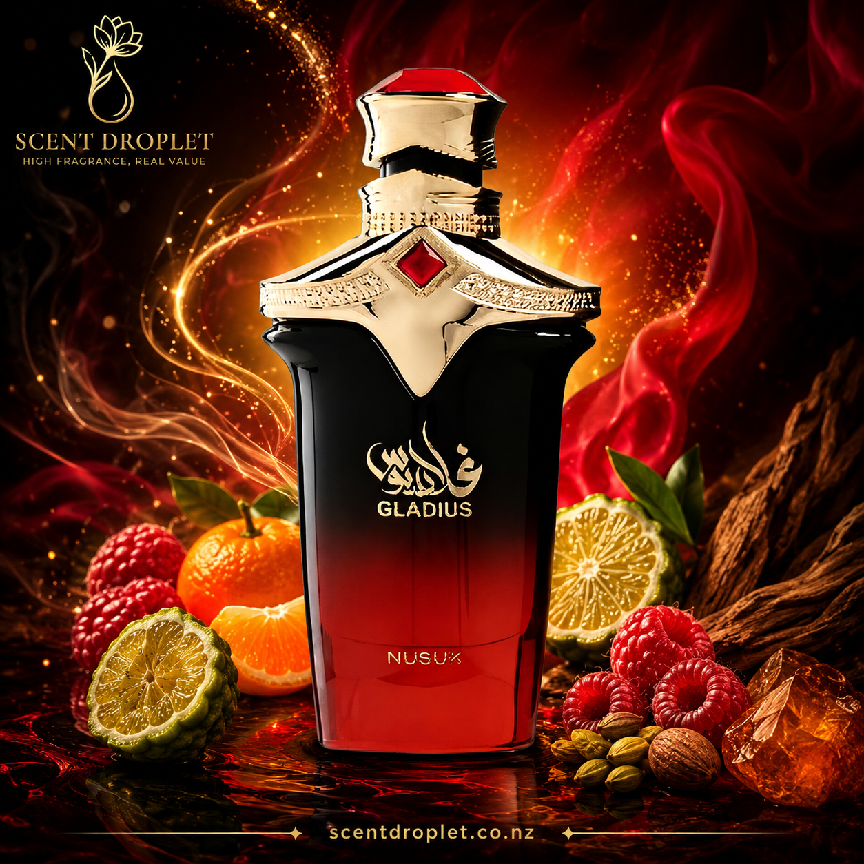 Gladius by Nusuk Extrait de Parfum bottle - Scent Droplet