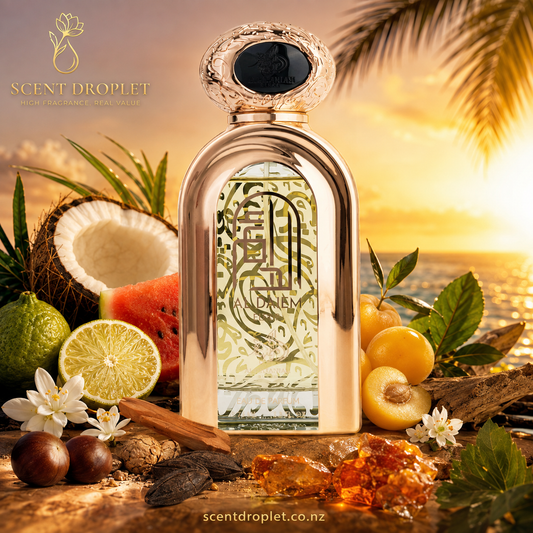 Al Daiem Elixir by Al Wataniah EDP decant – creamy tropical gourmand with coconut, bergamot, tonka and sandalwood