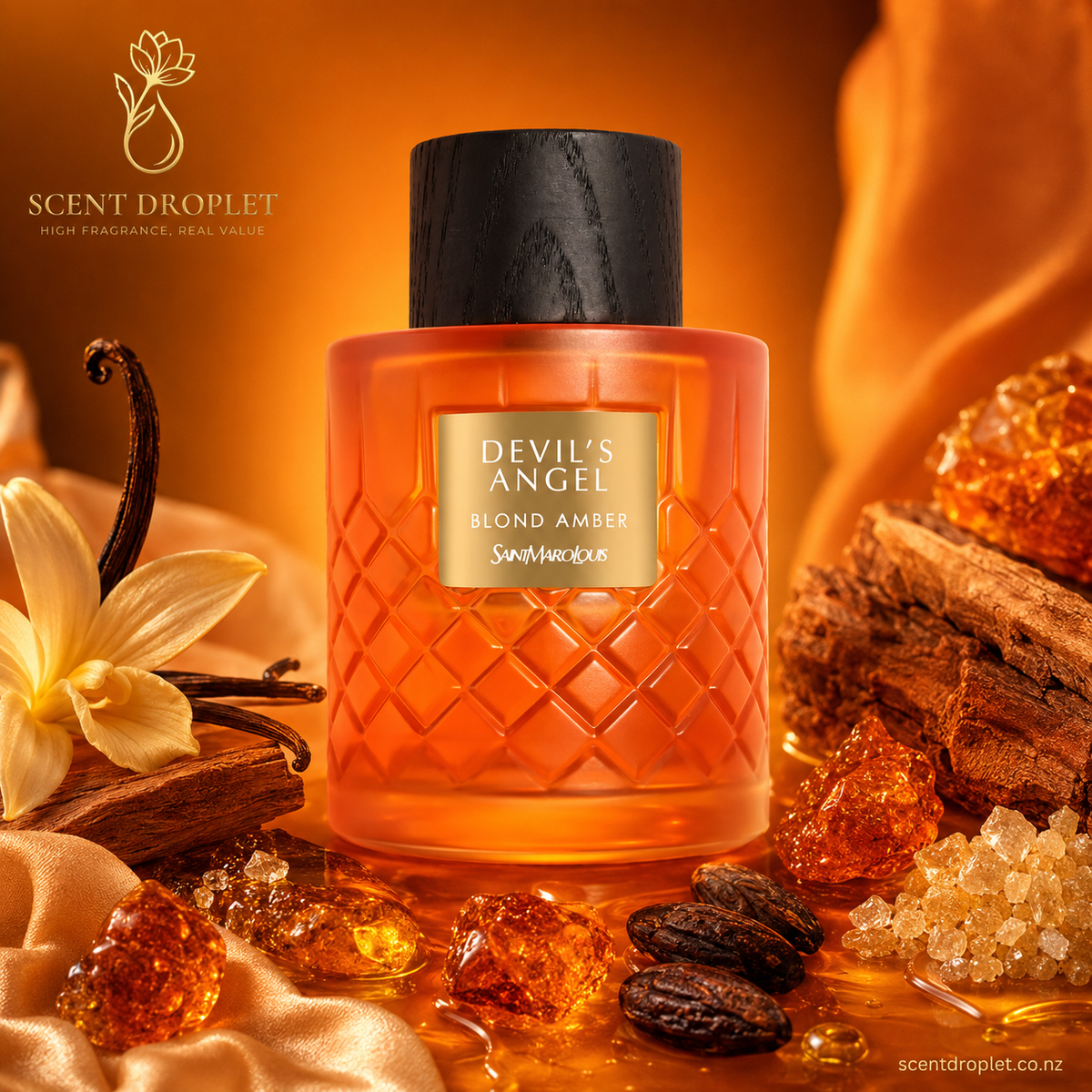 Devil's Angel Blond Amber by Shaikh Saeed Extrait de Parfum decant bottle