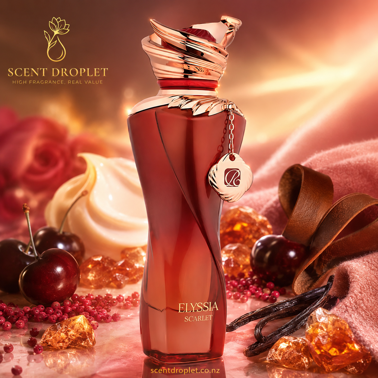 Elyssia Scarlet by Riiffs Eau de Parfum decant bottle