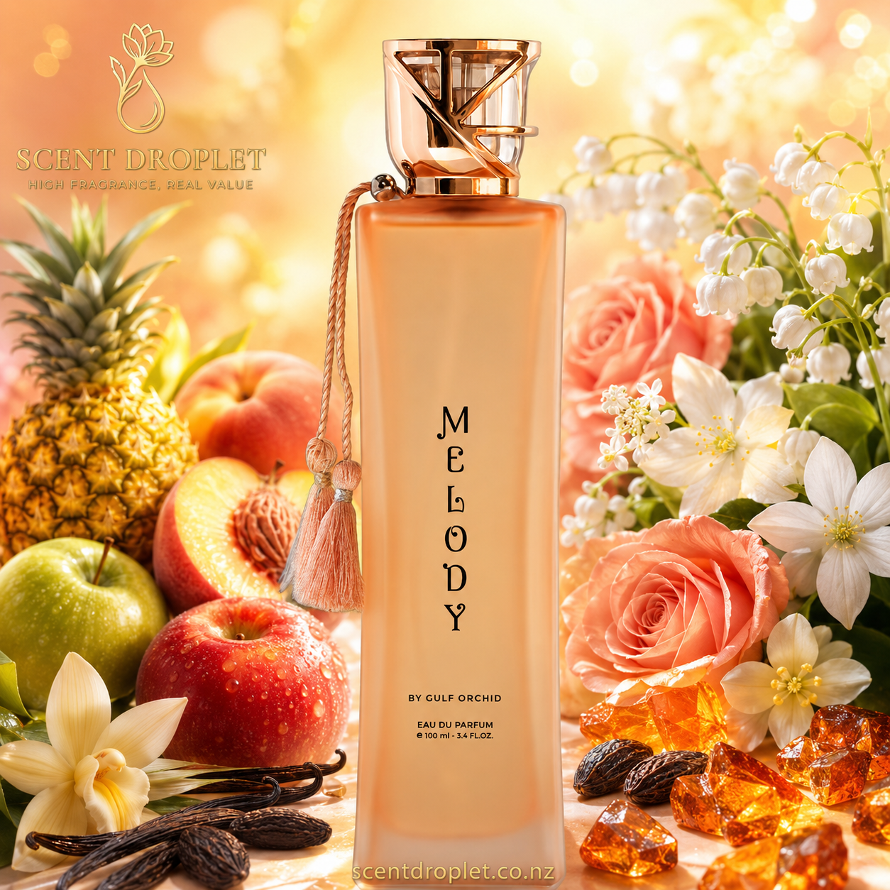 Melody by Gulf Orchid EDP – Special Import bottle with fruits and florals