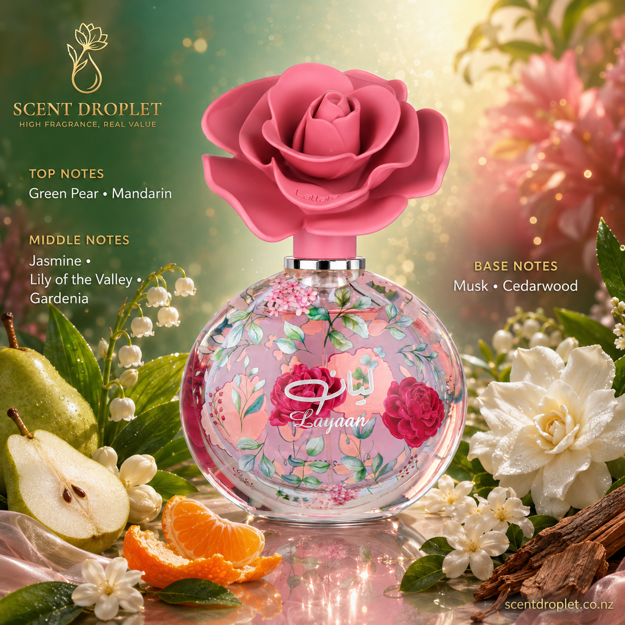 Layaan for Women by Lattafa EDP Decant Notes - Scent Droplet NZ