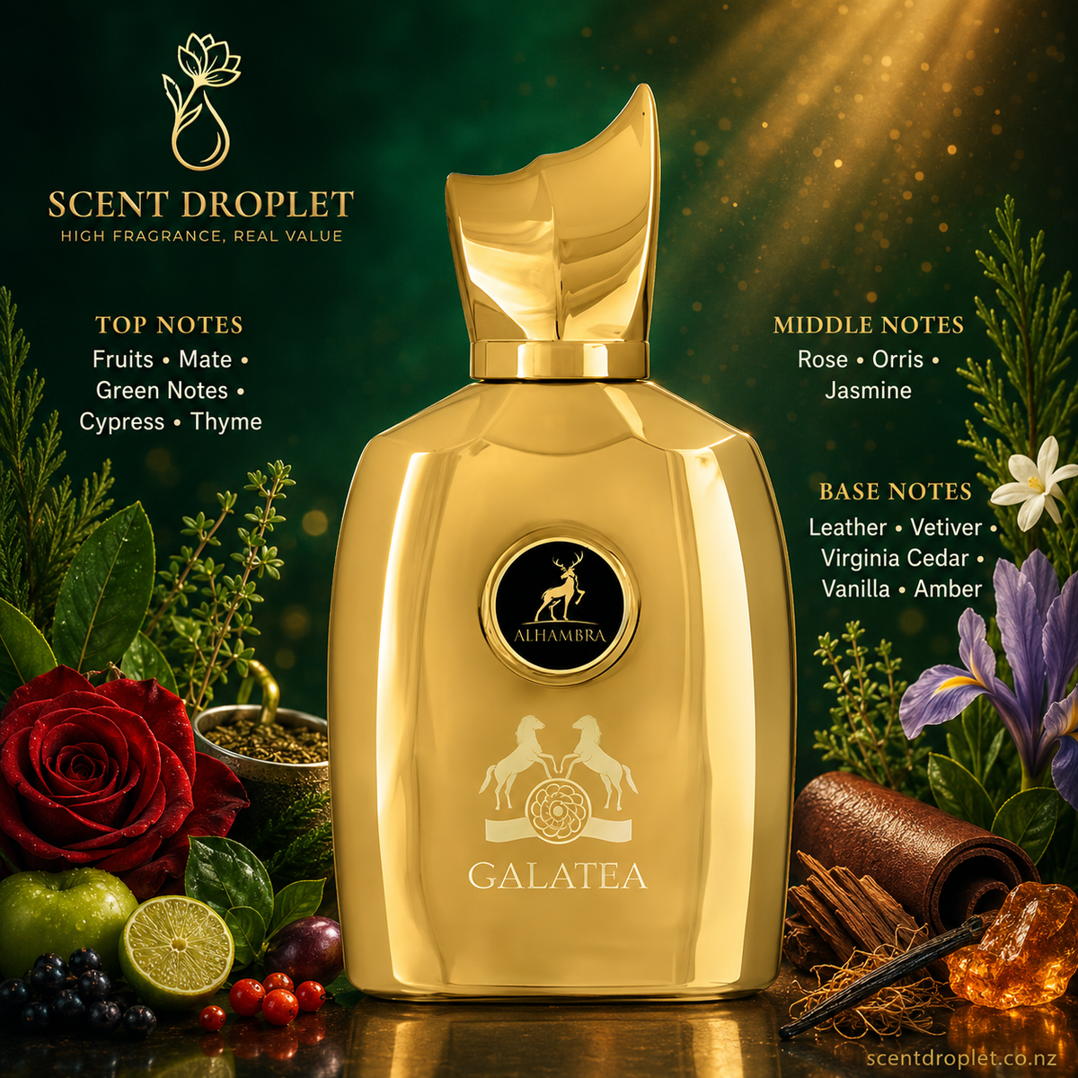 Galatea by Maison Alhambra EDP Decant Notes - Scent Droplet NZ