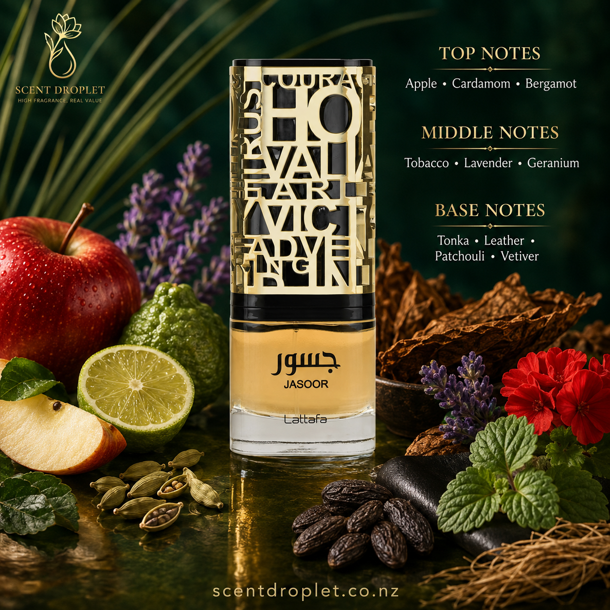 Jasoor by Lattafa EDP Decant - fragrance notes