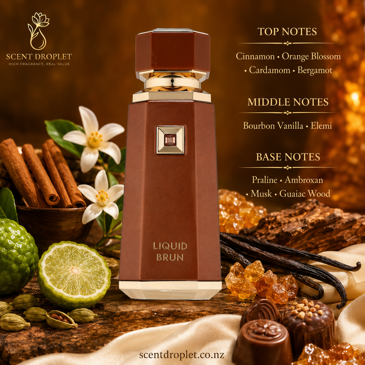 Liquid Brun by French Avenue EDP for Men Decant - fragrance notes