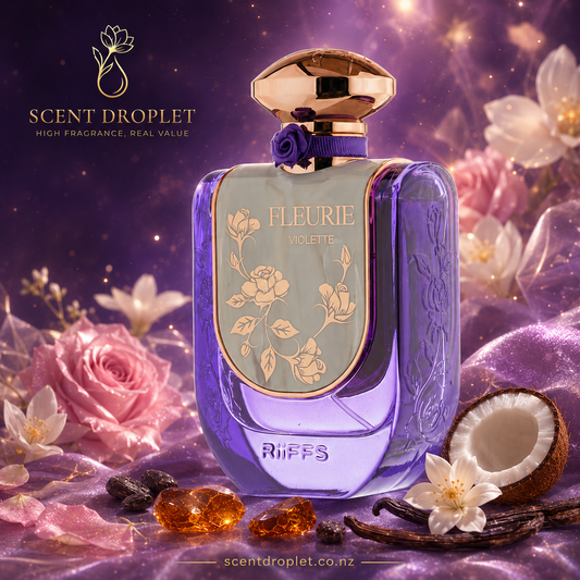 Fleurie Violette by Riiffs Eau de Parfum bottle