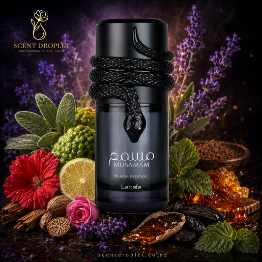 Musamam Black Intense by Lattafa bottle