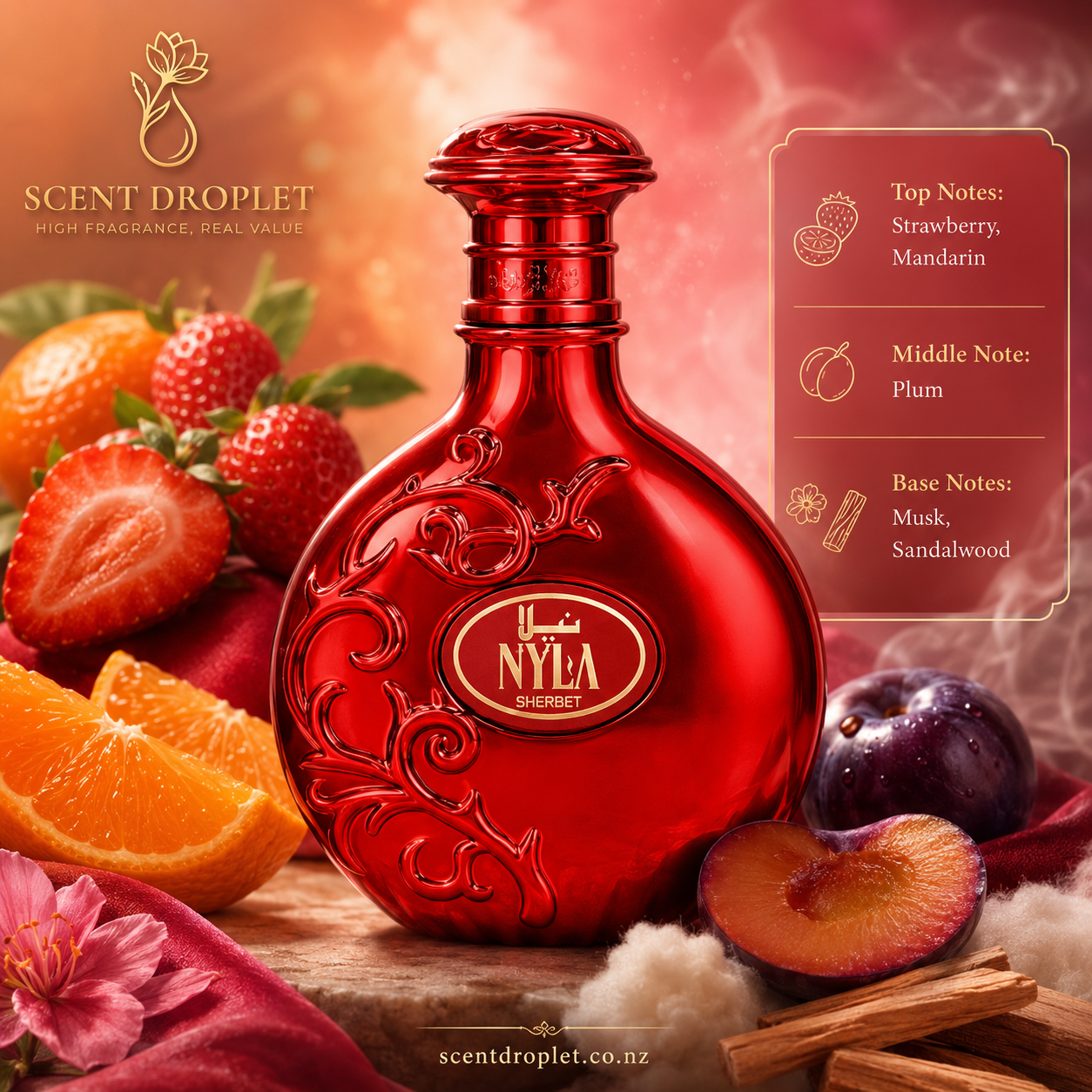 Nyla Sherbet by Arabiyat Prestige Eau de Parfum – product lifestyle image