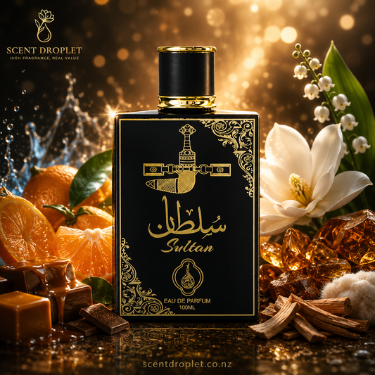 Sultan Black by Mahabub Eau de Parfum – fragrance notes infographic