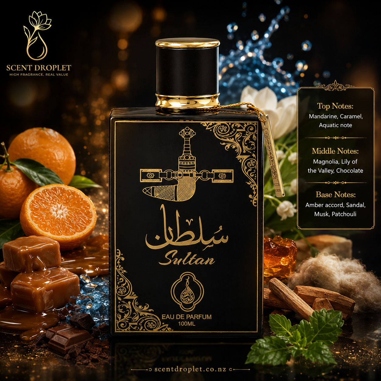 Sultan Black by Mahabub Eau de Parfum – product lifestyle image